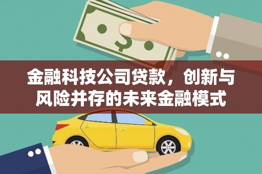 屯留金融科技公司贷款，创新与风险并存的未来金融模式