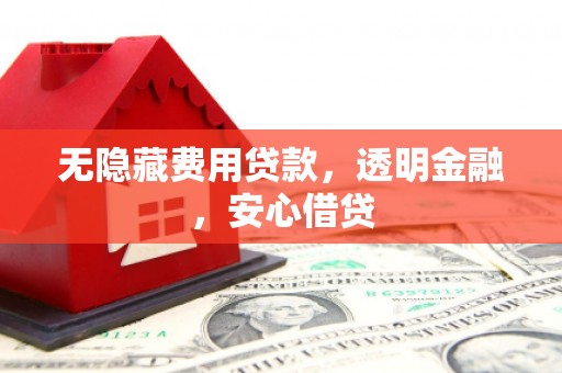 屯留无隐藏费用贷款，透明金融，安心借贷