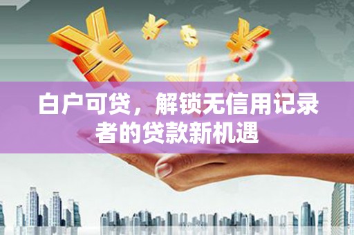 屯留白户可贷，解锁无信用记录者的贷款新机遇