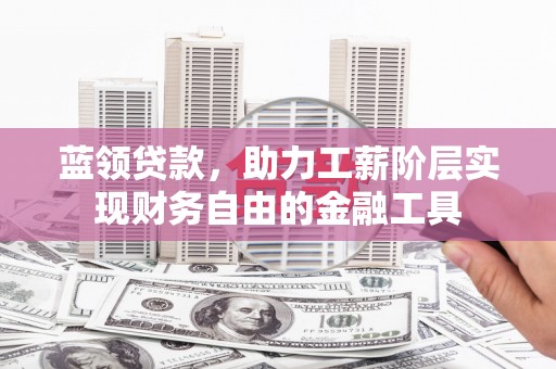 屯留蓝领贷款，助力工薪阶层实现财务自由的金融工具