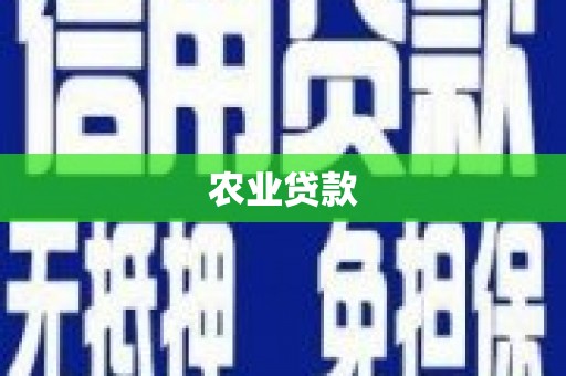 屯留农业贷款